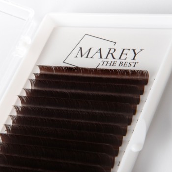 MAREY Dunkle Schokolade Wimpernextensions B | C | CC Curl – Mixbox