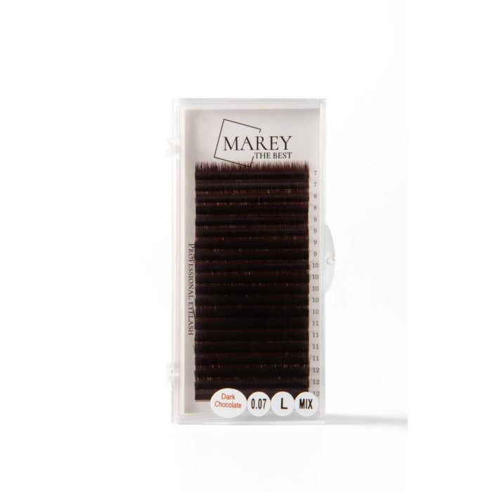 Wimpernextensions - 1 Dunkle Schokolade Wimpernextensions L | M | V – Mixbox