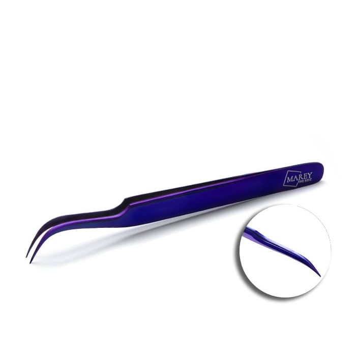 Tweezers for eyelash extensions Purle Plasma Coating №03