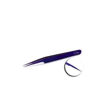 Tweezers for eyelash extensions Purle Plasma Coating №01