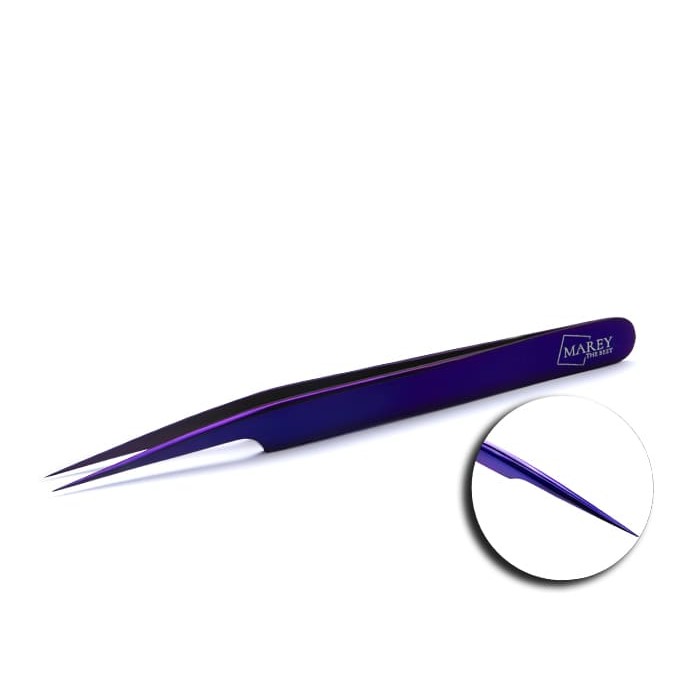 Tweezers for eyelash extensions Purle Plasma Coating №01