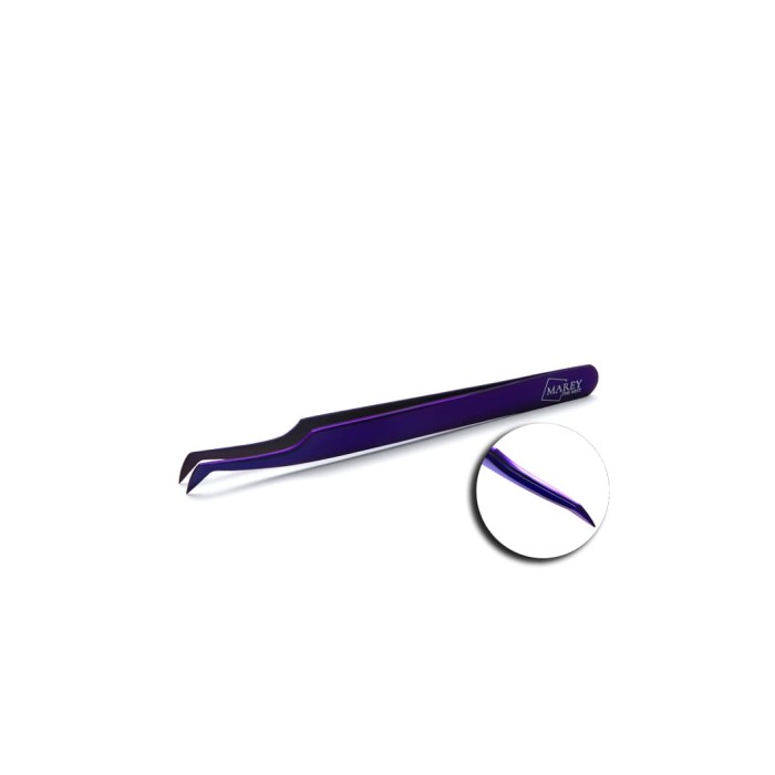 Lash Tweezers - 13016 Tweezers for eyelash extensions Purle Plasma Coating №02