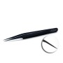 Tweezers for eyelash extensions Black №01