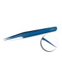 Tweezers for eyelash extensions Blue №01