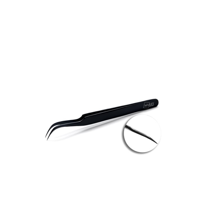 Wimpernpinzetten - 13011 Pinzette für Wimpernverlängerungen Schwarz Nr. 03