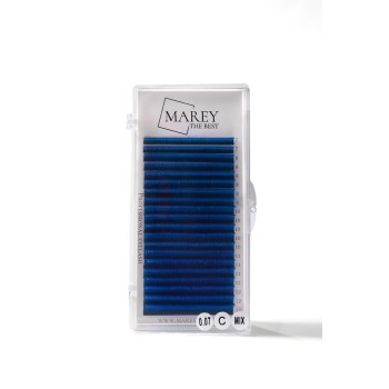 Colored lashes Blue mix 7-12 (Curl: B; C; CC)