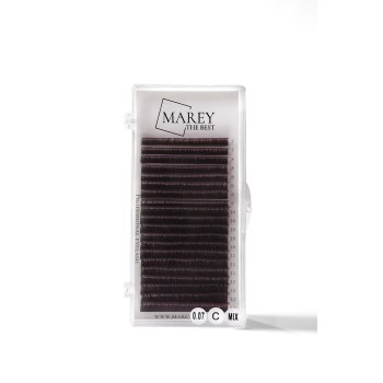 Colored lashes Gray mix 7-12 (Curl: B; C; CC)