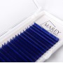 Bunte Wimpern Neon-dunkelblau MIX 7-12 (Locken: B; C; CC)