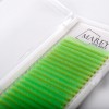 Bunte Wimpern Neon-grüne MIX 7-12 (Locken: B; C; CC) 