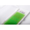 Bunte Wimpern Neon-grüne MIX 7-12 (Locken: B; C; CC) 