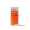 Colored lashes neon-orange mix 7-12 (Curl: B; C; CC) 