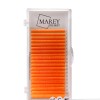 Bunte Wimpern Neon-orange MIX 7-12 (Locken: B; C; CC) 