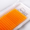 Bunte Wimpern Neon-orange MIX 7-12 (Locken: B; C; CC) 