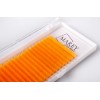 Colored lashes neon-orange mix 7-12 (Curl: B; C; CC) 