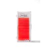 Colored lashes Neon red mix 7-12 (Curl: B; C; CC)