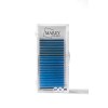 Bunte Wimpern Neonblau MIX 7-12 (Locken: B; C; CC)