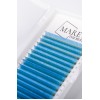 Bunte Wimpern Neonblau MIX 7-12 (Locken: B; C; CC)