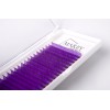 Colored lashes Neon purple mix 7-12 (Curl: B; C; CC) 