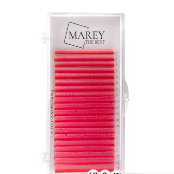 Bunte Wimpern Rosa MIX 7-12 (Locken: B; C; CC)