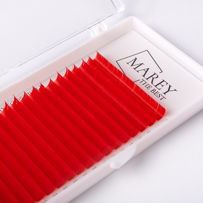 Bunte Wimpern Rot MIX 7-12 (Locken: B; C; CC) Bunte Wimpern Rot MIX 7-12 (Locken: B; C; CC)