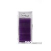 Colored lashes Violet mix 7-12 (Curl: B; C; CC)