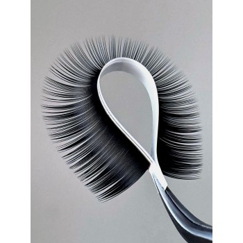 MAREY Dunkle Schokolade Wimpernextensions L | M | V Curl – Einzellängen