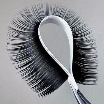 MAREY Dunkle Schokolade Wimpernextensions L | M | V Curl – Einzellängen